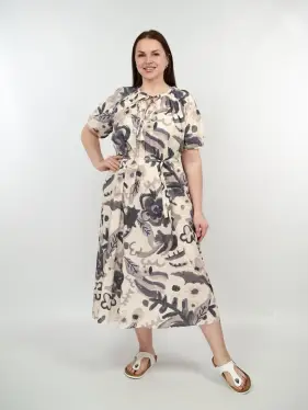 Платье с принтом 26180 размеры 50- 58