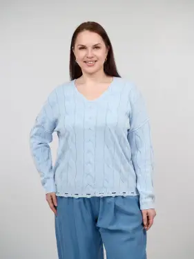 Джемпер Италия косы 3388 Размер 50-58