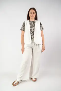 Жилет лен на подкладке 24625