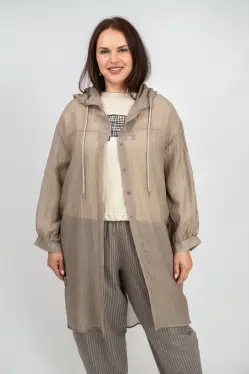 Пыльник рубашка удлиненный 9087