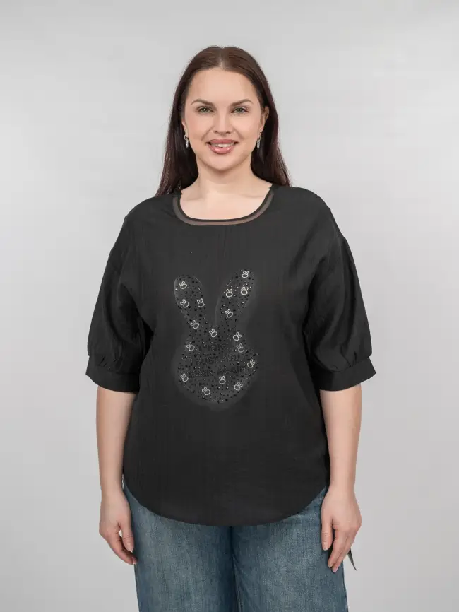 Футболка "Зайчик" 6928 фото 2