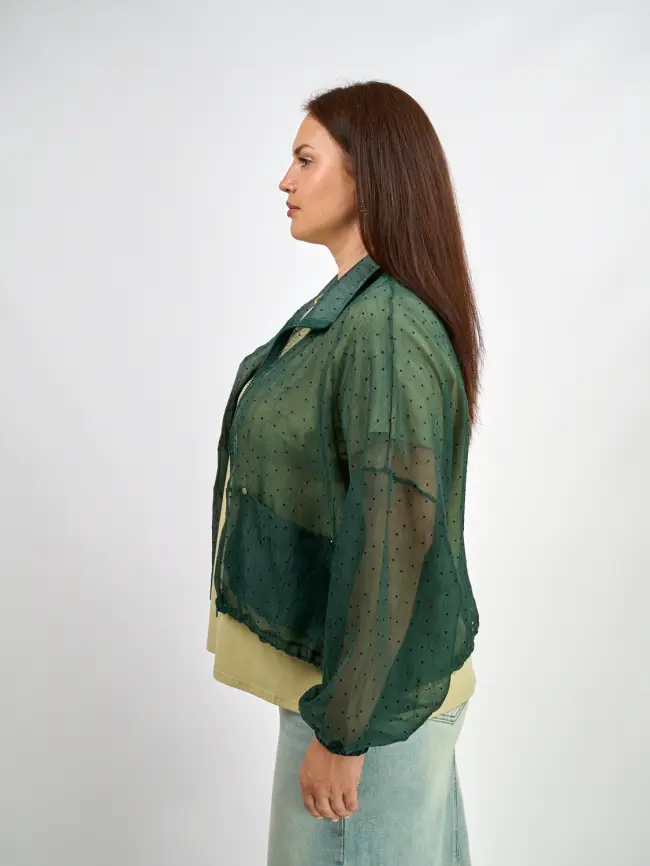 Ветровка-пыльник в горох 6703 Размер 50-58 фото 30