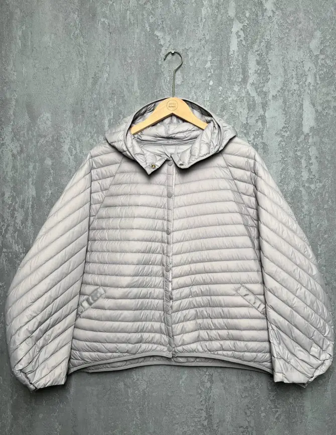 Куртка пух легкая короткая с заклепками 8183 Размер 48-58 фото 54