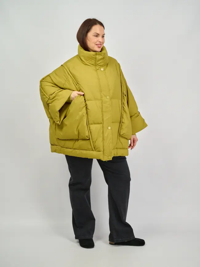 Пончо 6385 Италия Размер 52-62 фото 3