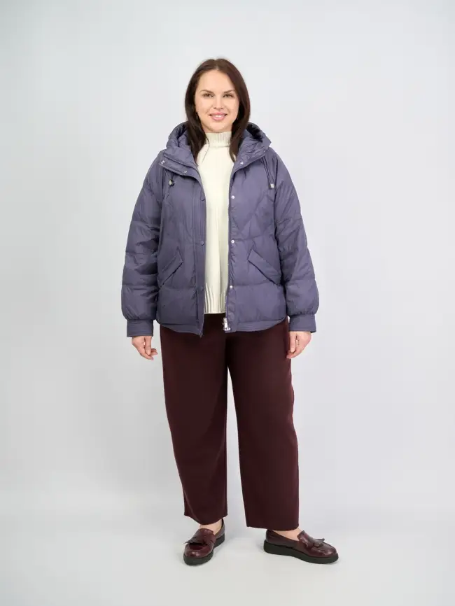 Пуховая куртка ЭттоПлюс 2553 Размер 48-52 фото 70