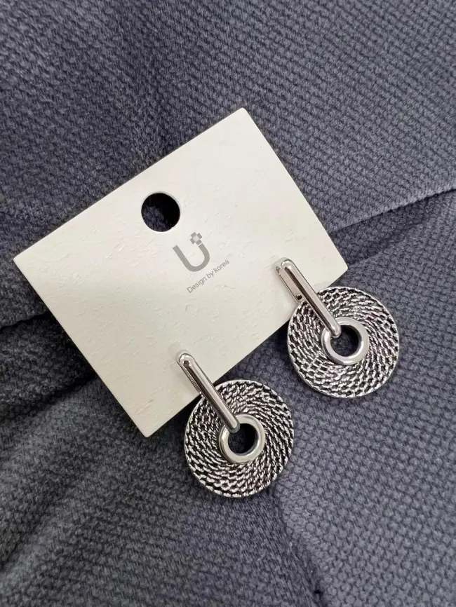 Серьги с подвеской колесо Б550033 фото 1