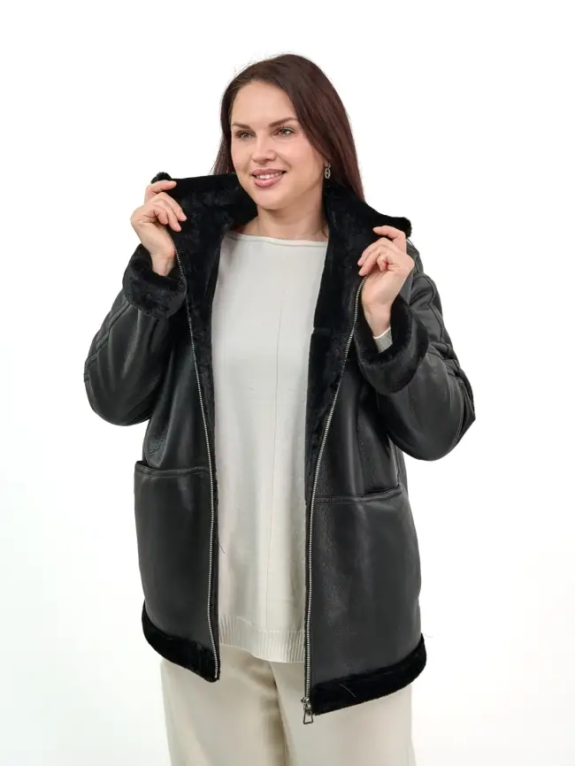 Дубленка 122802 Размер 50-54 фото 7