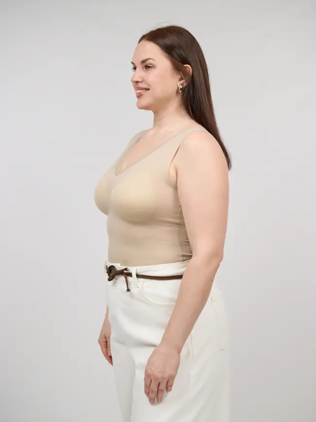 Топ-майка с чашками 1551 Размер 46-54 фото 33