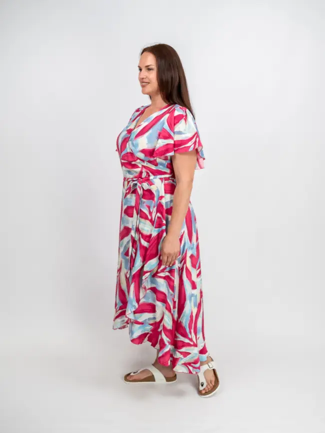 Платье на запахе ЭттоПлюс 044 размеры 48 - 58 фото 22