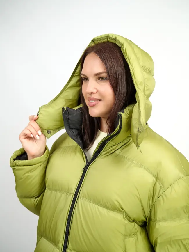 Пуховик зимний 9903 удлиненный Размер 50-60 фото 44