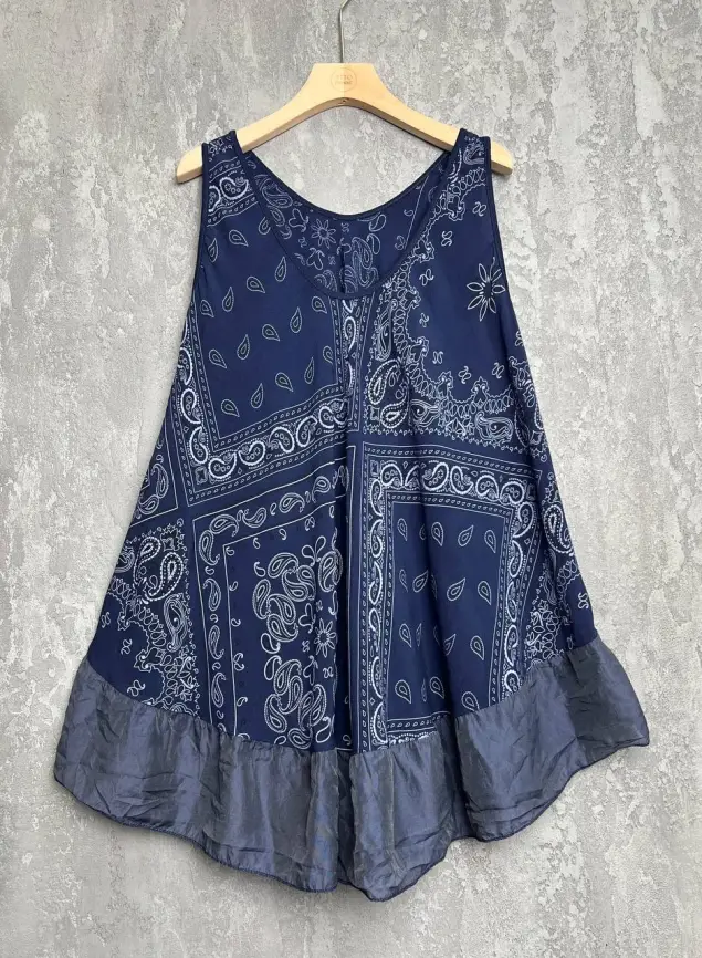 Топ летний 59100 (синий) Уценка фото 1