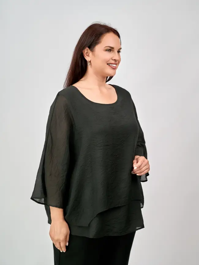 Блуза ЭттоПлюс 30059 Размер 50-58 фото 60