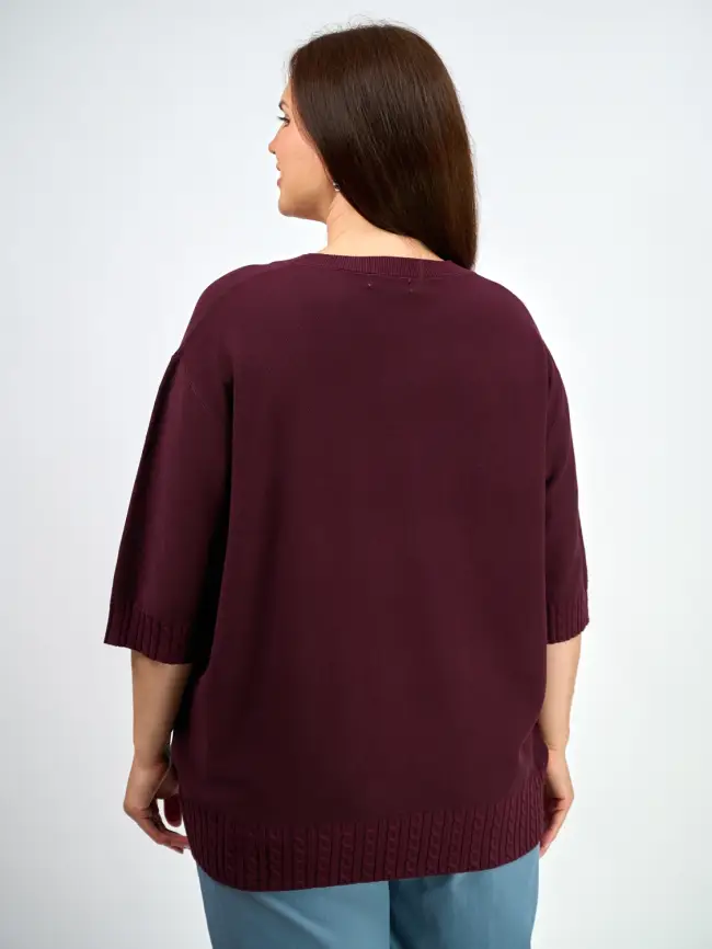 Джемпер облегченный ЭттоПлюс 25414-1 Размер 54-60 фото 7