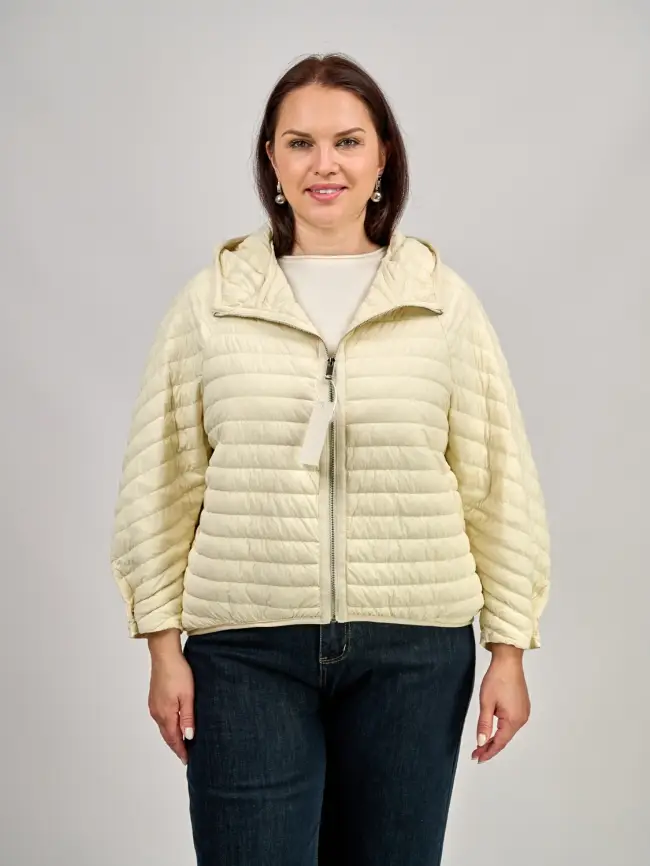 Легкая пуховая куртка размер 44-56 6007 фото 13
