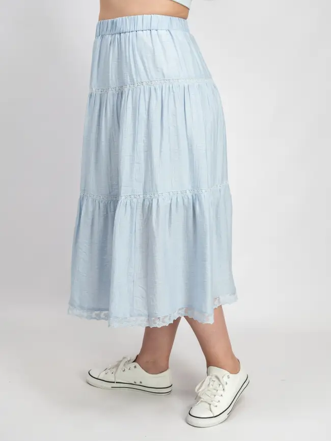 Юбка ярусная 1217 размеры 50- 56 фото 12