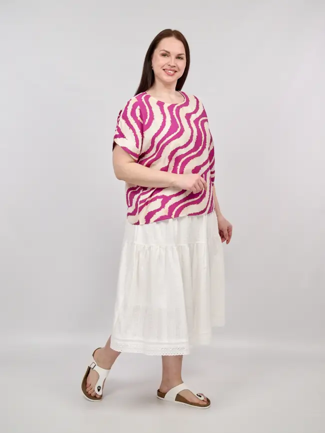 Блуза ЭттоПлюс 038 Размер 50-58 фото 9