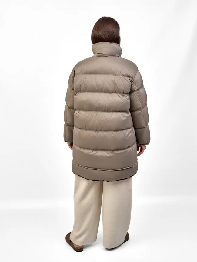 Полупальто пуховое 202416 Размер 50-56 фото 5