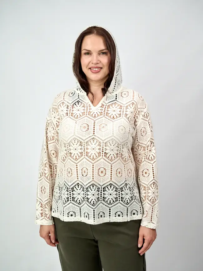 Джемпер 1252 Размер 48-56 фото 3