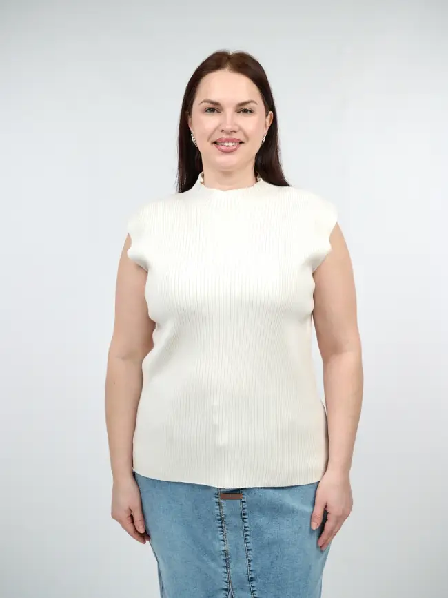 Джемпер без рукавов ЭттоПлюс 876 Размер 54-58 фото 27