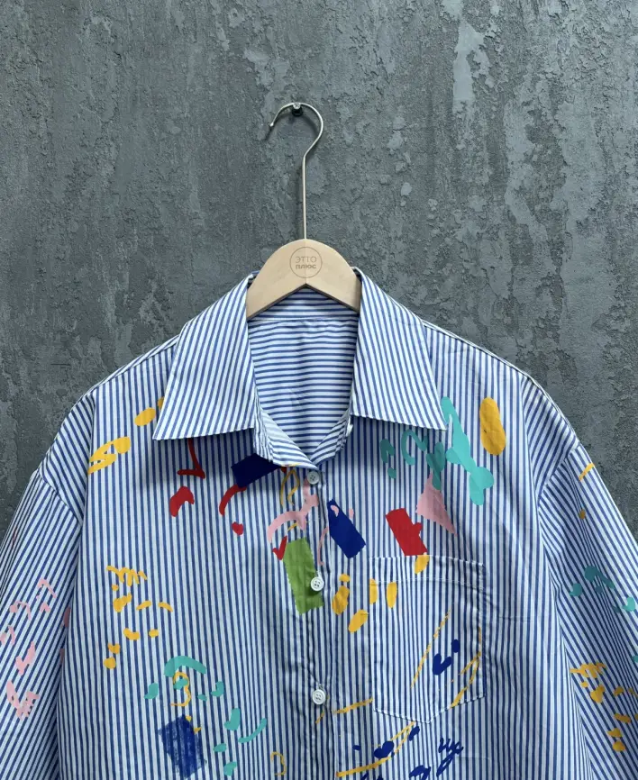 Рубашка с принтом Размер 48-56,58066 фото 3