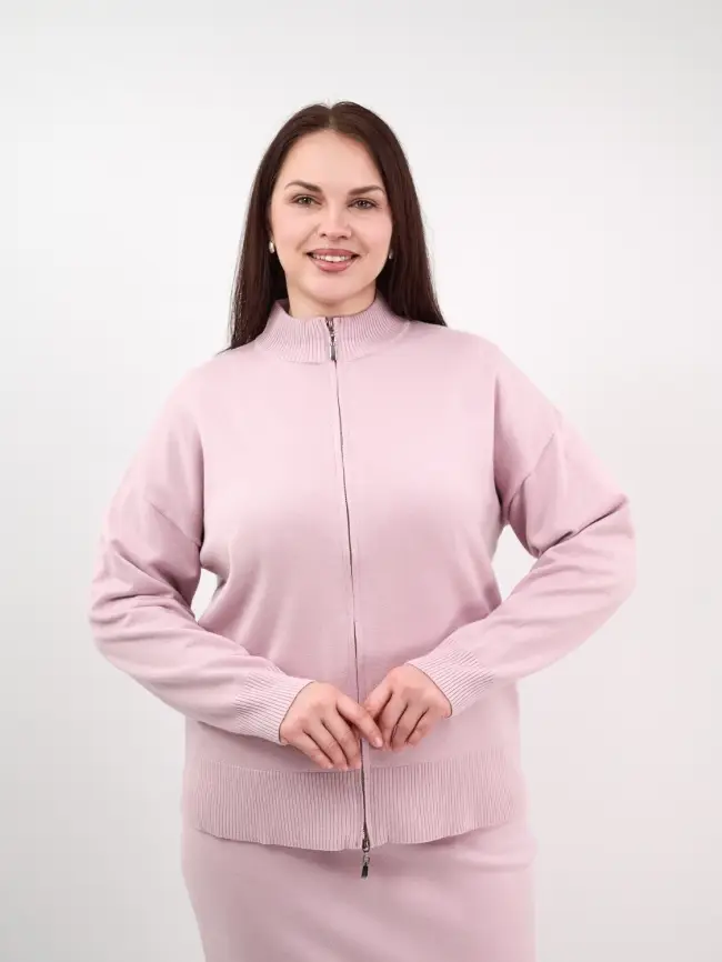 Кофта на молнии 25411 ЭттоПлюс Размер 50-58 фото 50