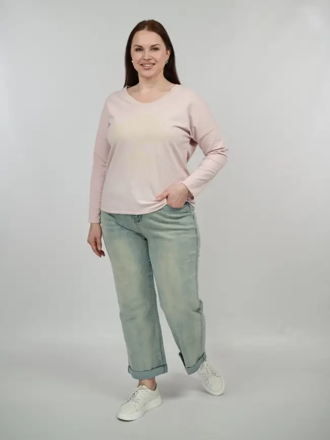 Лонгслив с принтом Италия 8811 Размер 50-58 фото 28