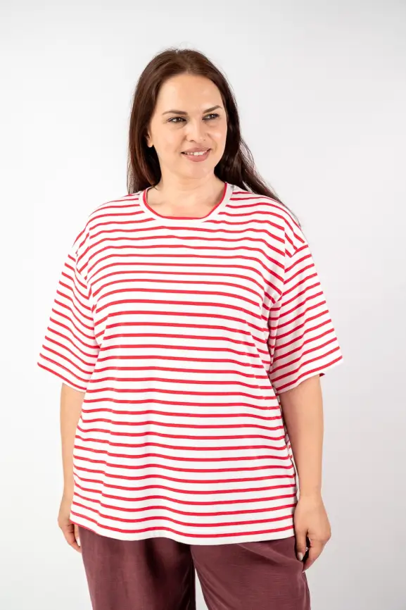 Футболка в полоску ЭттоПлюс 034 Размер 50-58 фото 76