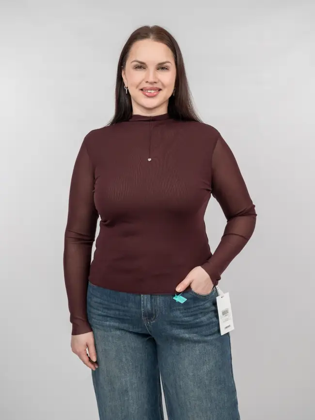 Лонгслив 8368 Размер 48-54 фото 57