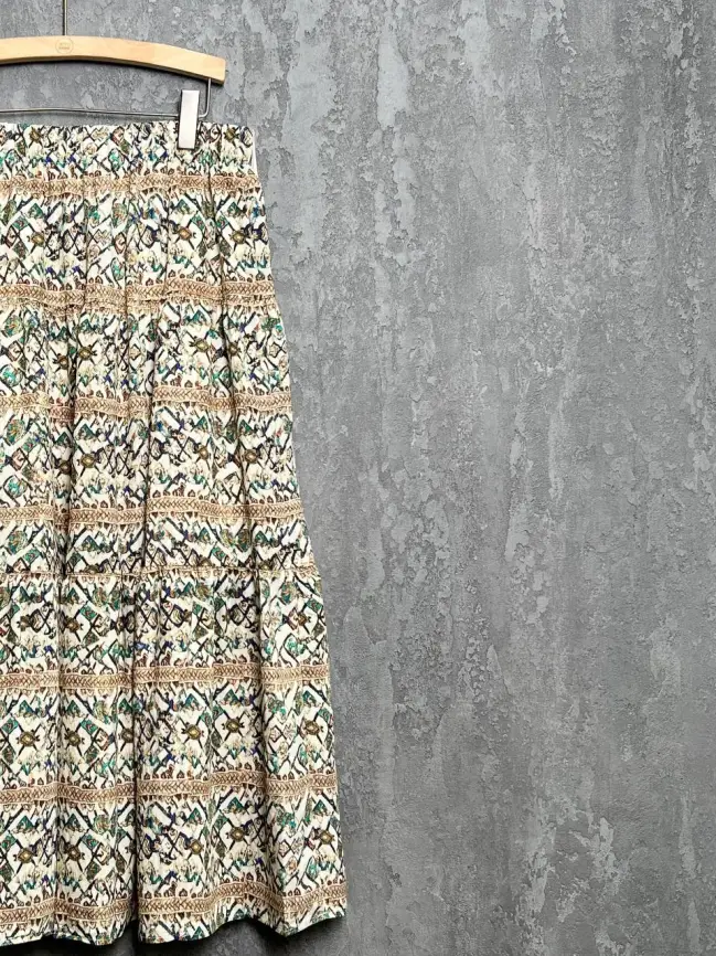 Юбка с принтом 1231 размеры 48- 58 фото 10