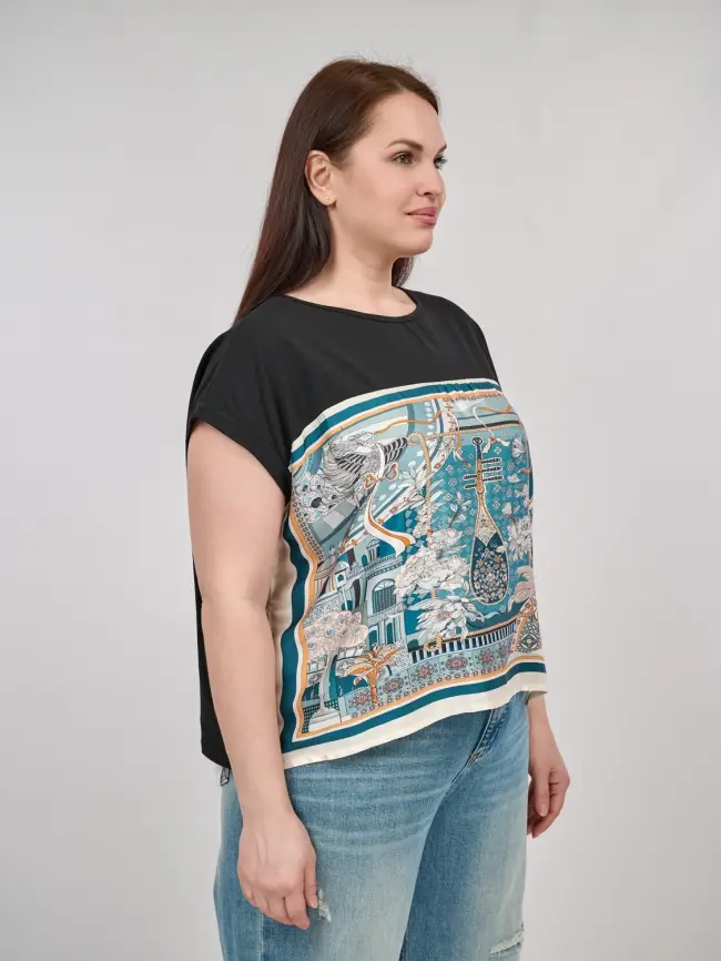 Блуза Италия 8860 Размер 50-58 фото 33