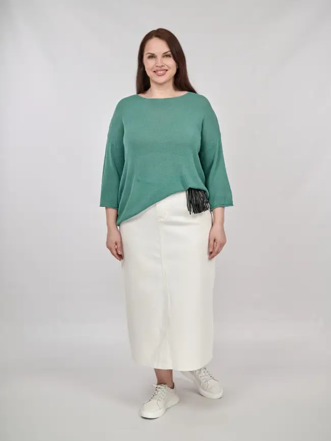 Джемпер облегченный ЭттоПлюс 25107-1 Размер 50-58. фото 100