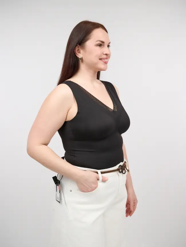 Топ-майка с чашками 1551 Размер 46-54 фото 10