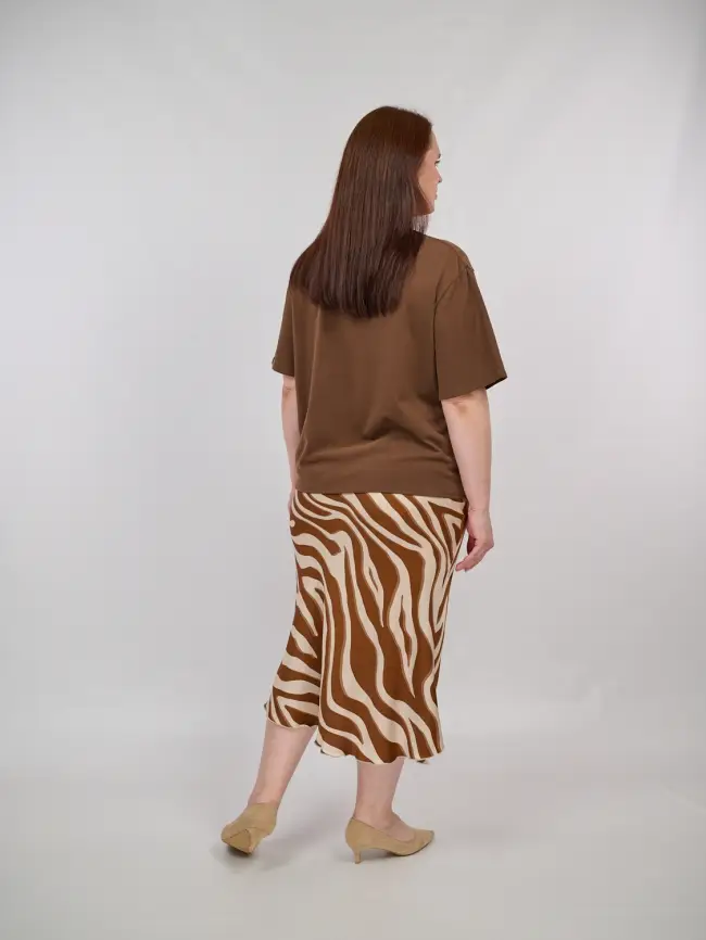 Юбка атлас (зебра) в цветах 52-54. фото 4