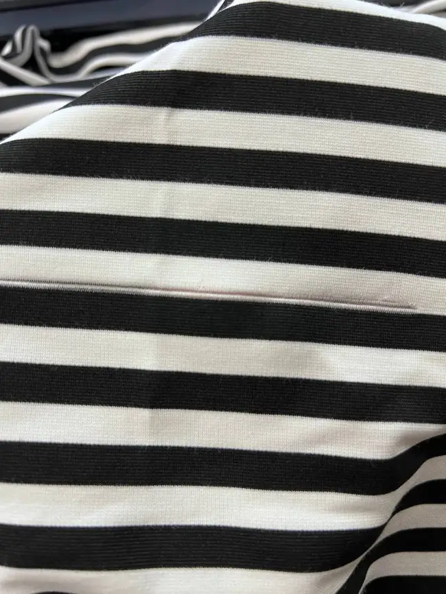 Лонгслив полоска 1711 (черно-белое) Уценка фото 2
