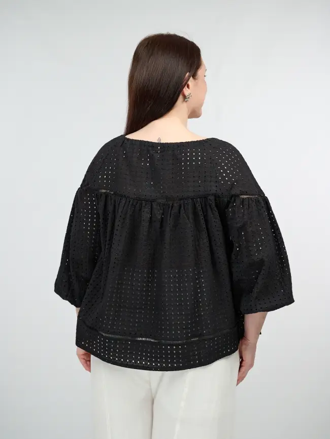 Блуза Шитье 8801 Размер 50-58 фото 6