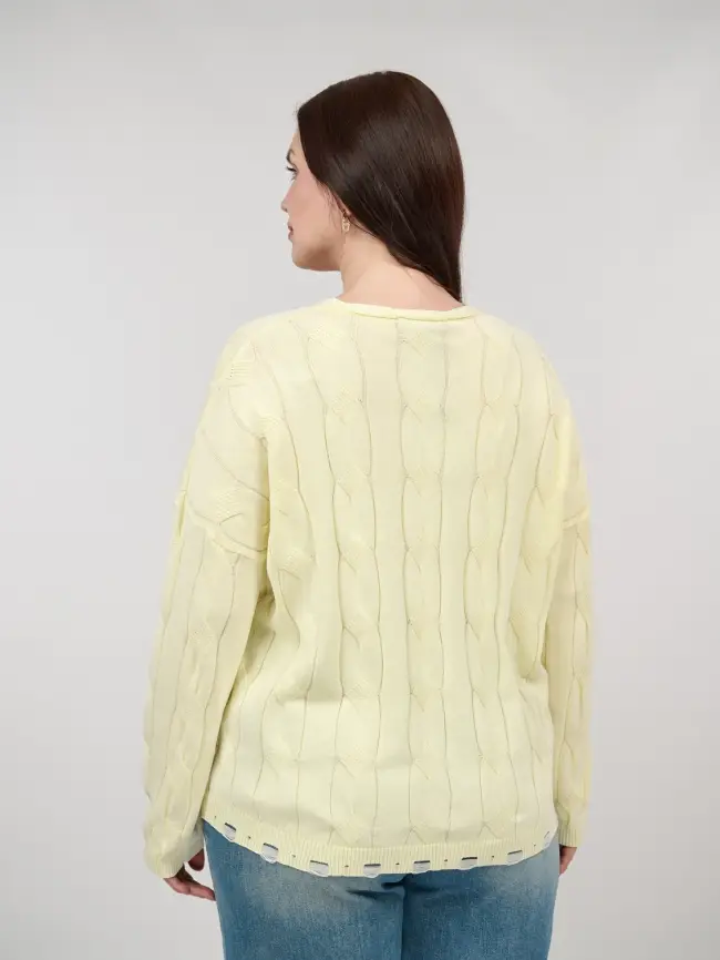 Джемпер Италия косы 3388 Размер 50-58 фото 57