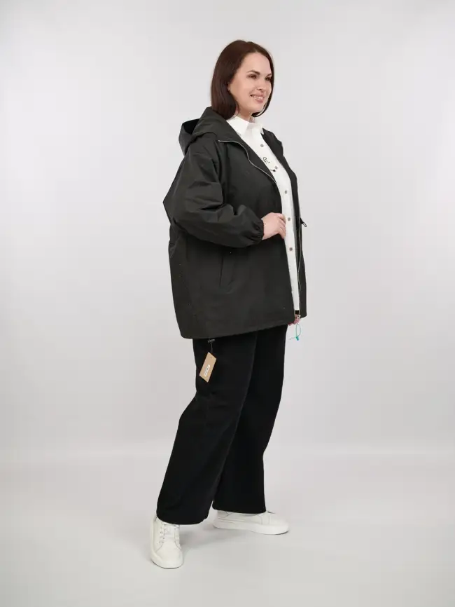 Ветровка со стразами 1633 Размер 50-58 фото 7