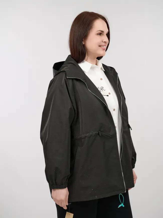 Ветровка со стразами 1633 Размер 50-58 фото 4