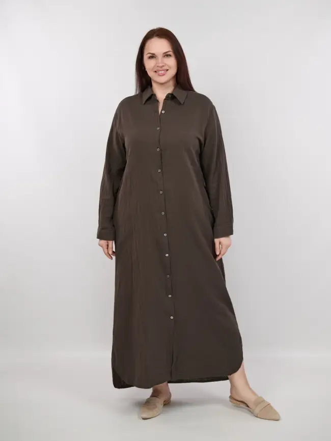 Платье рубашка ЭттоПлюс 261505 Размер 50-58 фото 2