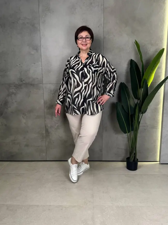 Блуза ЭттоПлюс 0022 Размеры 50-58 фото 32