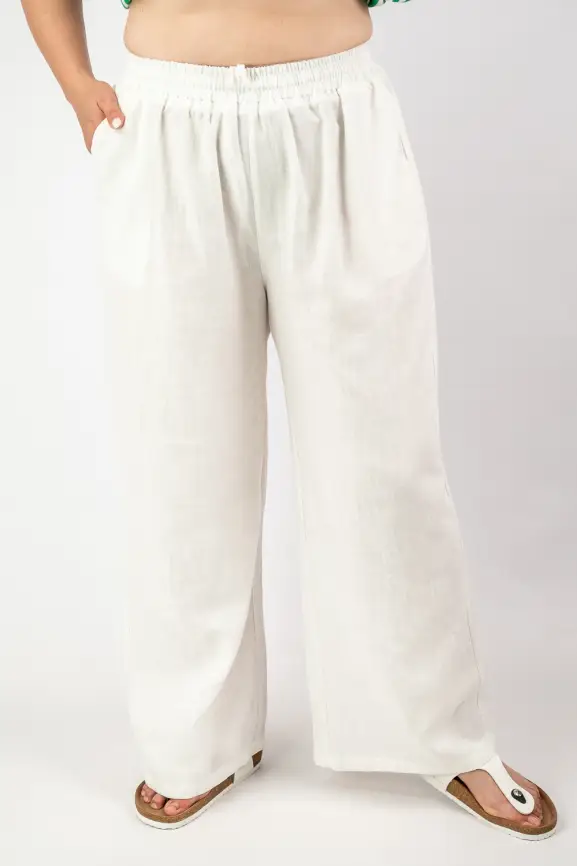 Палаццо лен 25002-2 Размер 54-58 фото 46