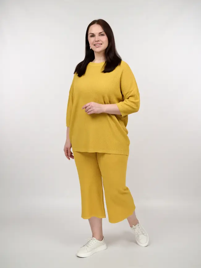 Кюлоты трикотажные облегченные ЭттоПлюс 2137 Размер 50-58 фото 4