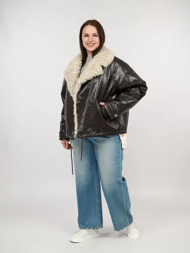 Дубленка 881801 Размер 54-58 фото 15