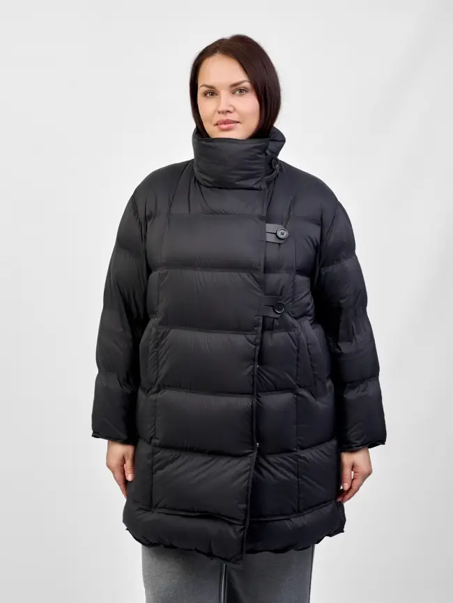 Полупальто пуховое 202416 Размер 50-56 фото 17