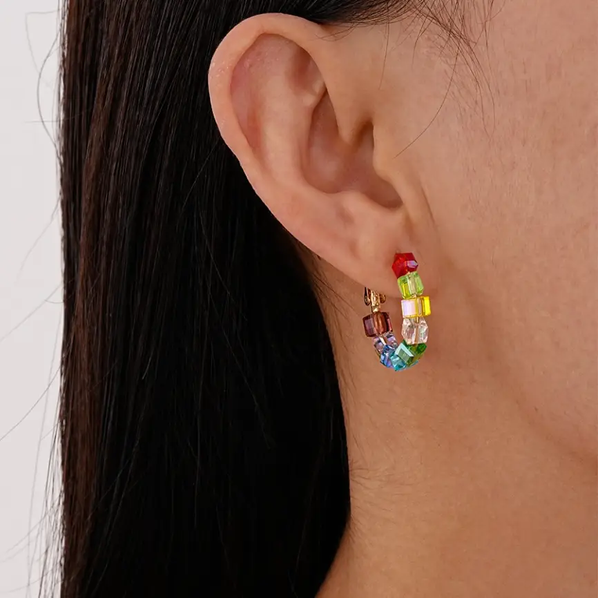 Серьги Радуга Б0102 фото 2