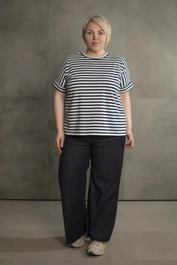 Футболка в полоску ЭттоПлюс 010-1 фото 46