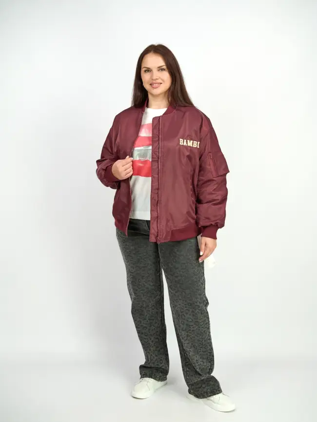 Бомбер утепленный 2958 Размер 50-58 фото 3