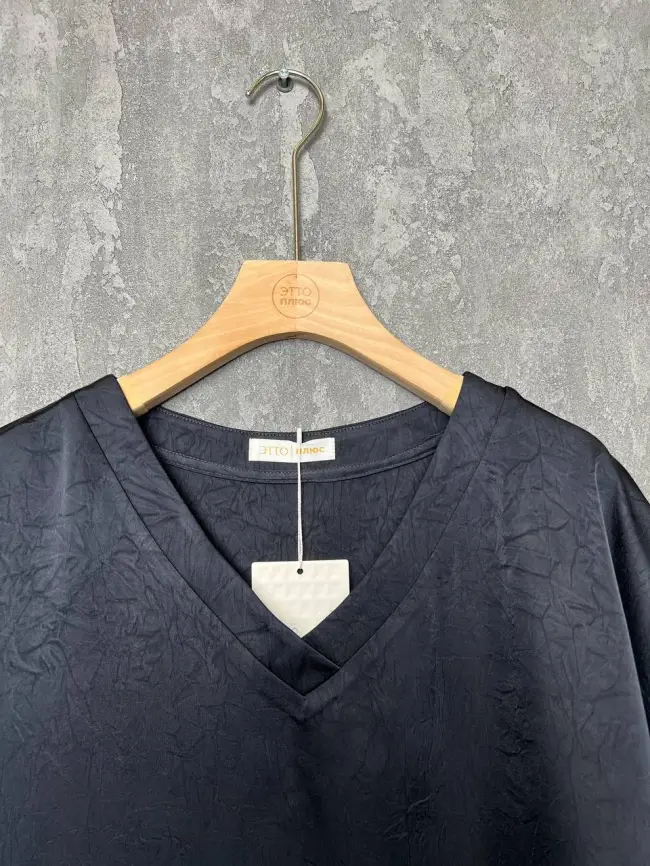 Блуза с v-вырезом ЭттоПлюс 1003 Размеры 50-58 фото 80