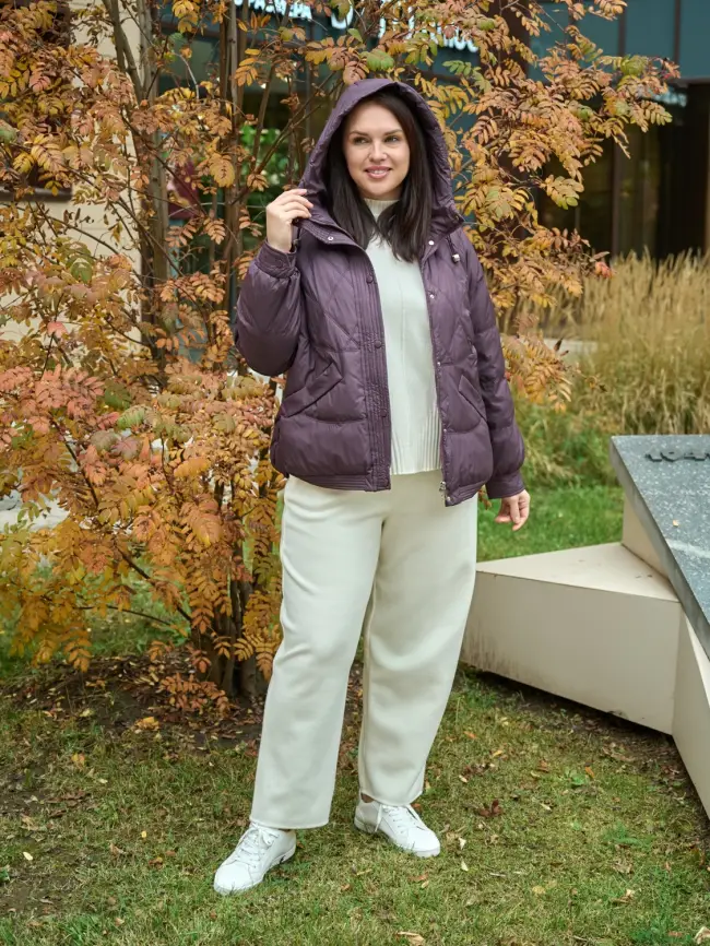 Пуховая куртка ЭттоПлюс 2553 Размер 48-52 фото 3