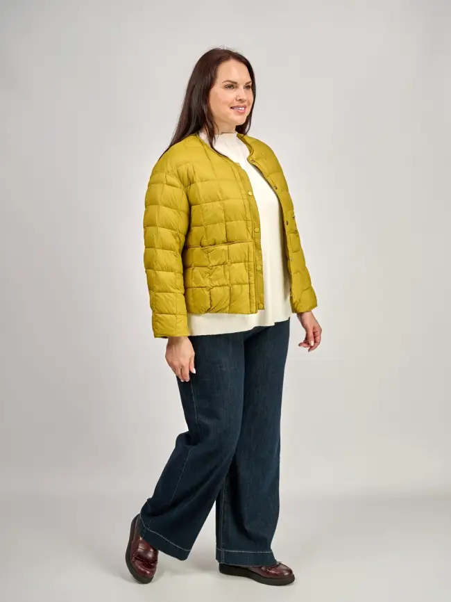 Куртка пух легкая размер 44-52 8176 фото 12